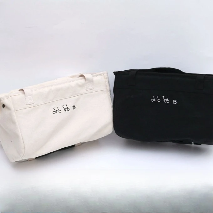 

Small cloth accessories, white retro, vegetable basket bag, canvas front bag,