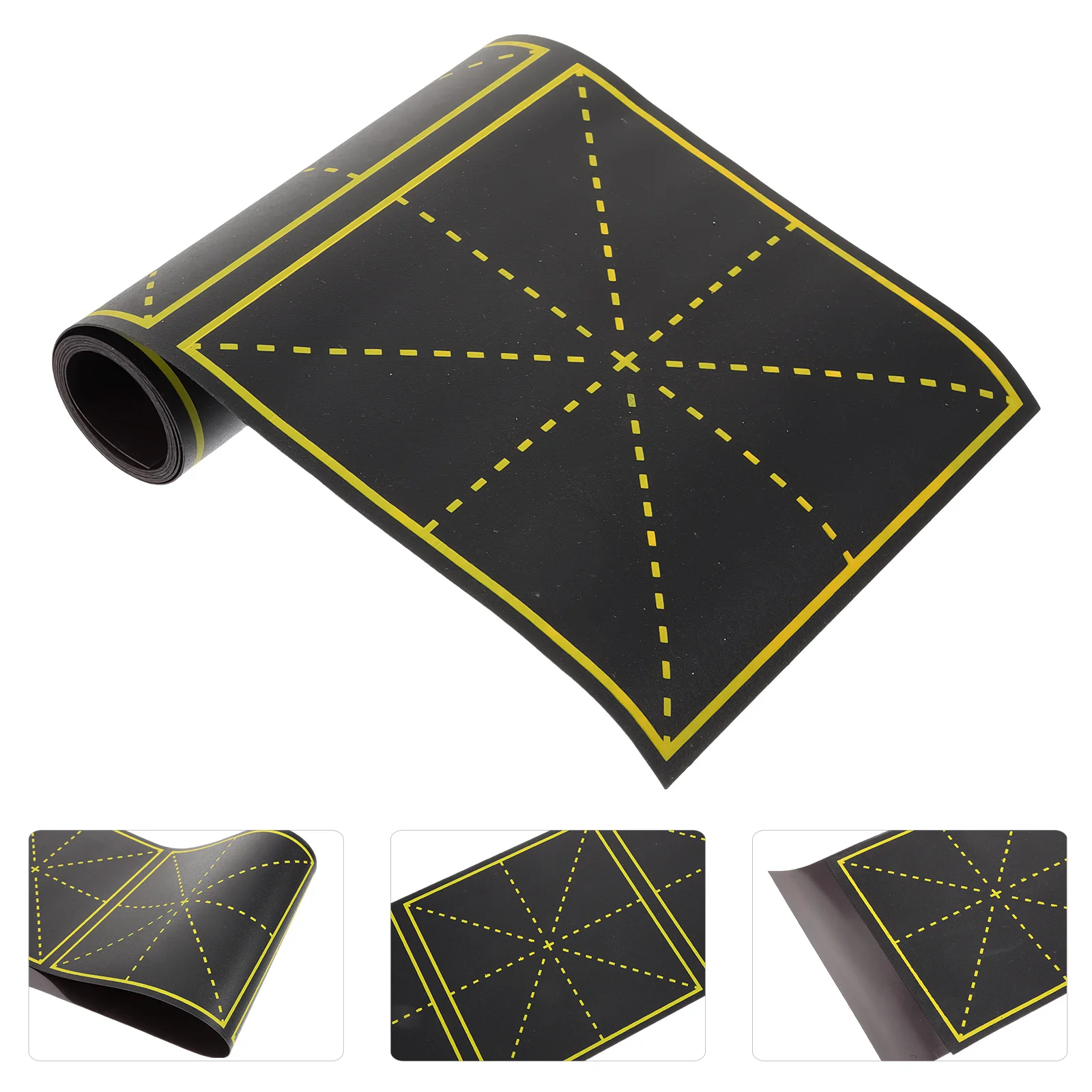 

2 Strips Magnetic Blackboard Sticker Grid Design Teaching Writing Board Erasable Magnet Blackboard Refrigerator Sticker