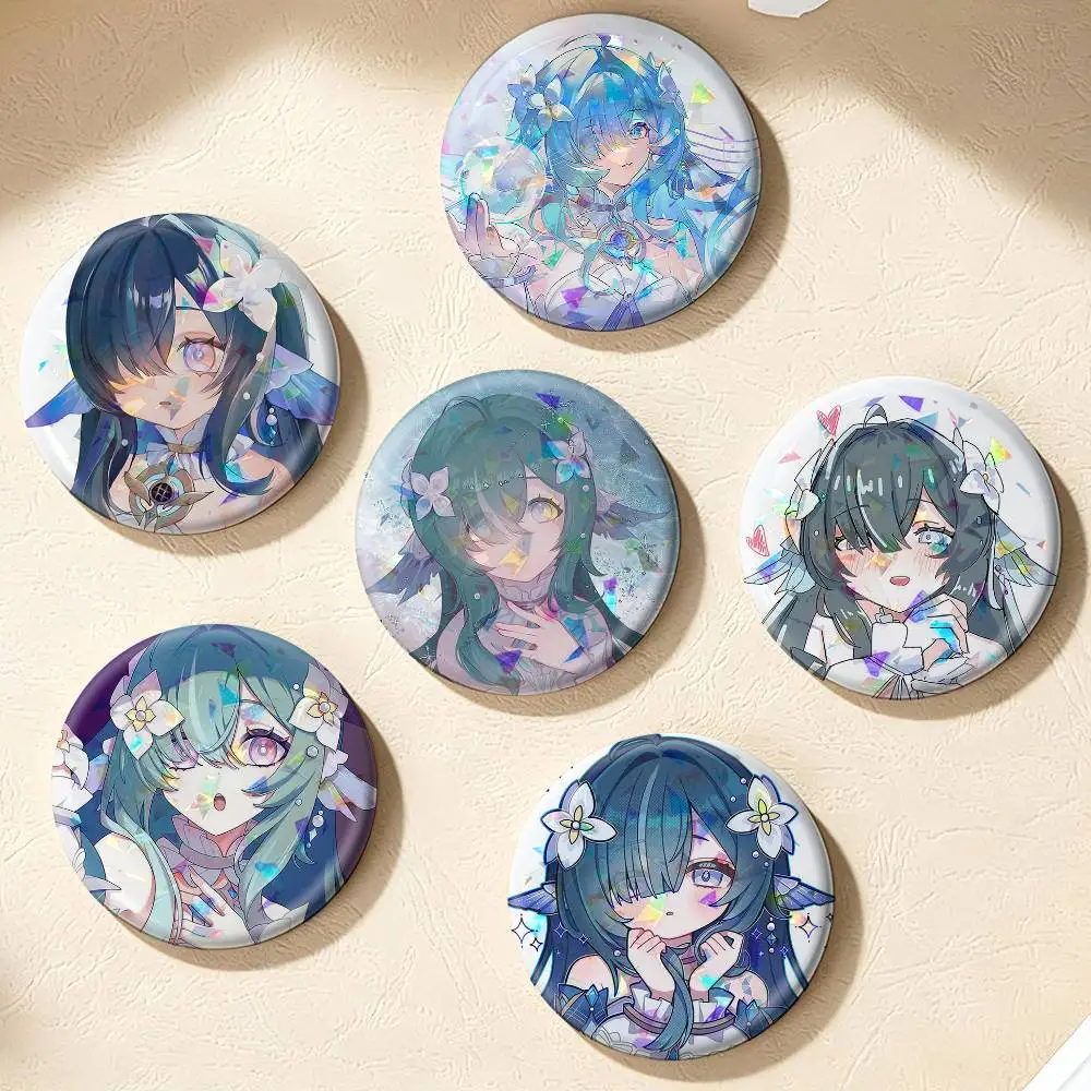 vodyanitsa Genshin Impact   75mm 58mm 44mm 25mm Brooch Backpack Hat Pins Accessories Toys Badge