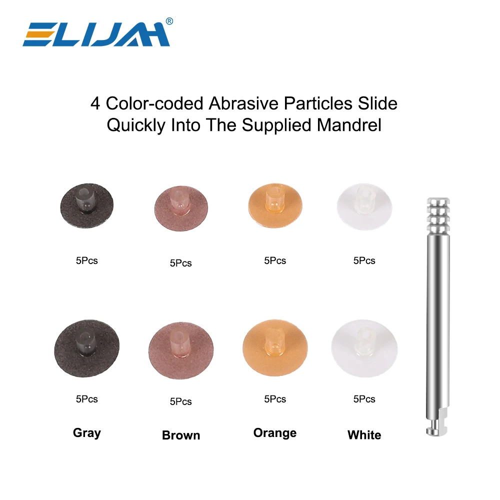 40 Stks/doos Tandheelkundige Polijstschijven Kit Dencay Tanden Bleken Reductie Contouren Doorn Strepen Set Tandheelkundige Polijstmaterialen