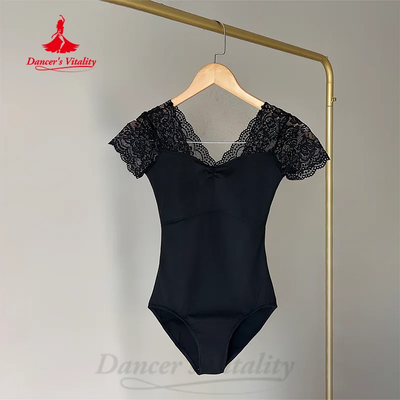 

Ballet Training Clothing Customized Short Sleeved Lace Summer Girls' Practice Clothes Women's Dance Yoga Gymnastics Costumes