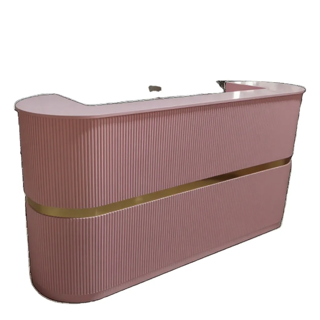

Counter Modern Simple Design Office Small Reception Desk Beauty Salon Commercial Office Metal Chinese Office Furniture