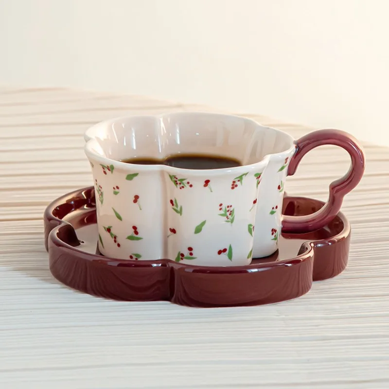 

Minimalist Coffee Cups High Aesthetic Appeal For Petal-Shaped Ceramic Cup Afternoon Tea Sophisticated Office Set Of Mugs