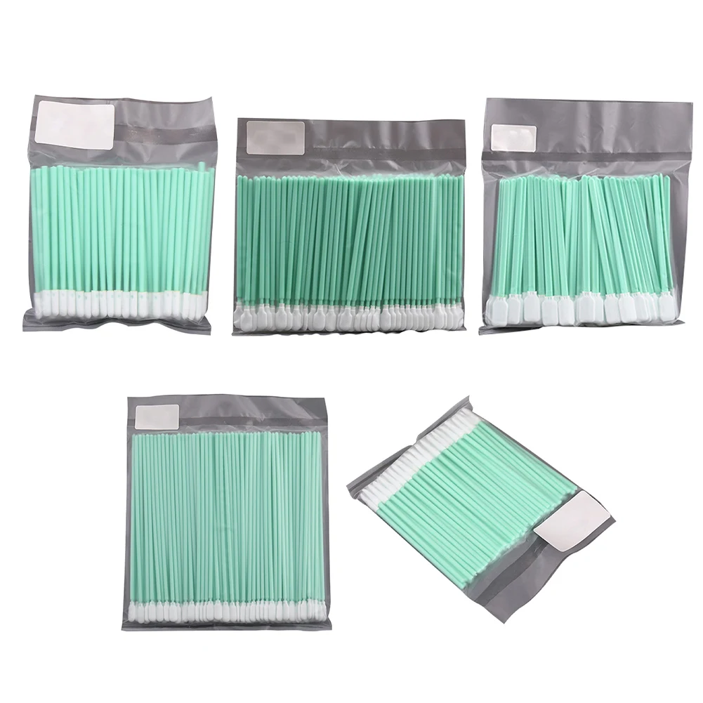 100pcs/Bag Cleaning Q-tips Dust-proof Cotton Swab Cleaner Anti-static Strong Absorbent for Clean Focus Lens Protective Windows