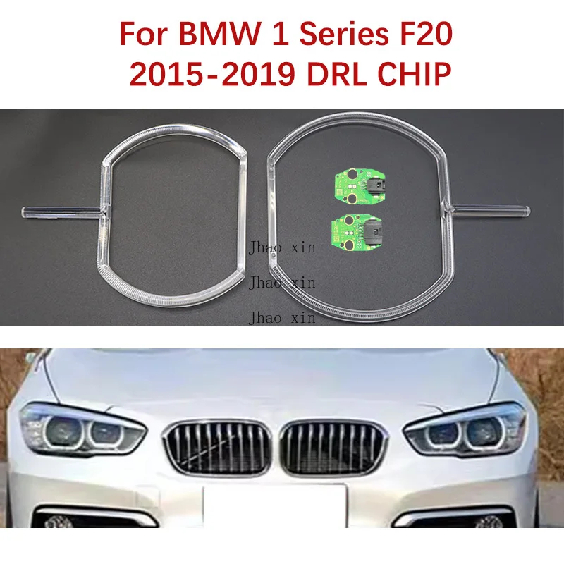 

Белые дневные ходовые огни, подходящие для BMW 1 серии F20 2015-2019, автомобильные фары DRL CHIP, комплект для ремонта балласта с чипом «ангельские глазки»