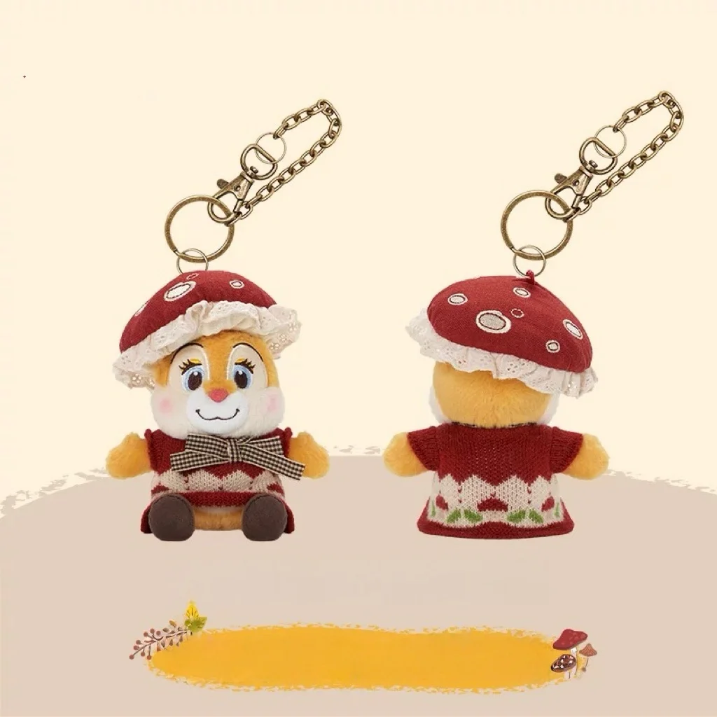 Shanghai Disneyland 2025 Autumn Souvenir: Chip 'n' Dale & Clarice Plush Doll Keychain/Bag Charm - A Perfect Gift for Girls view 4