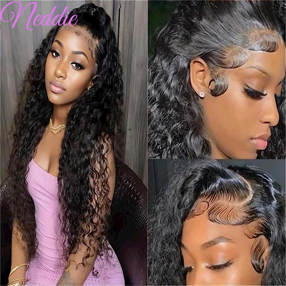 

Lace Frontal wig 5x5 Ready To Wear Curly Human Hair 100% Natural 30 40 Inch Deep Wave Glueless Closure Wigs For Women Choice