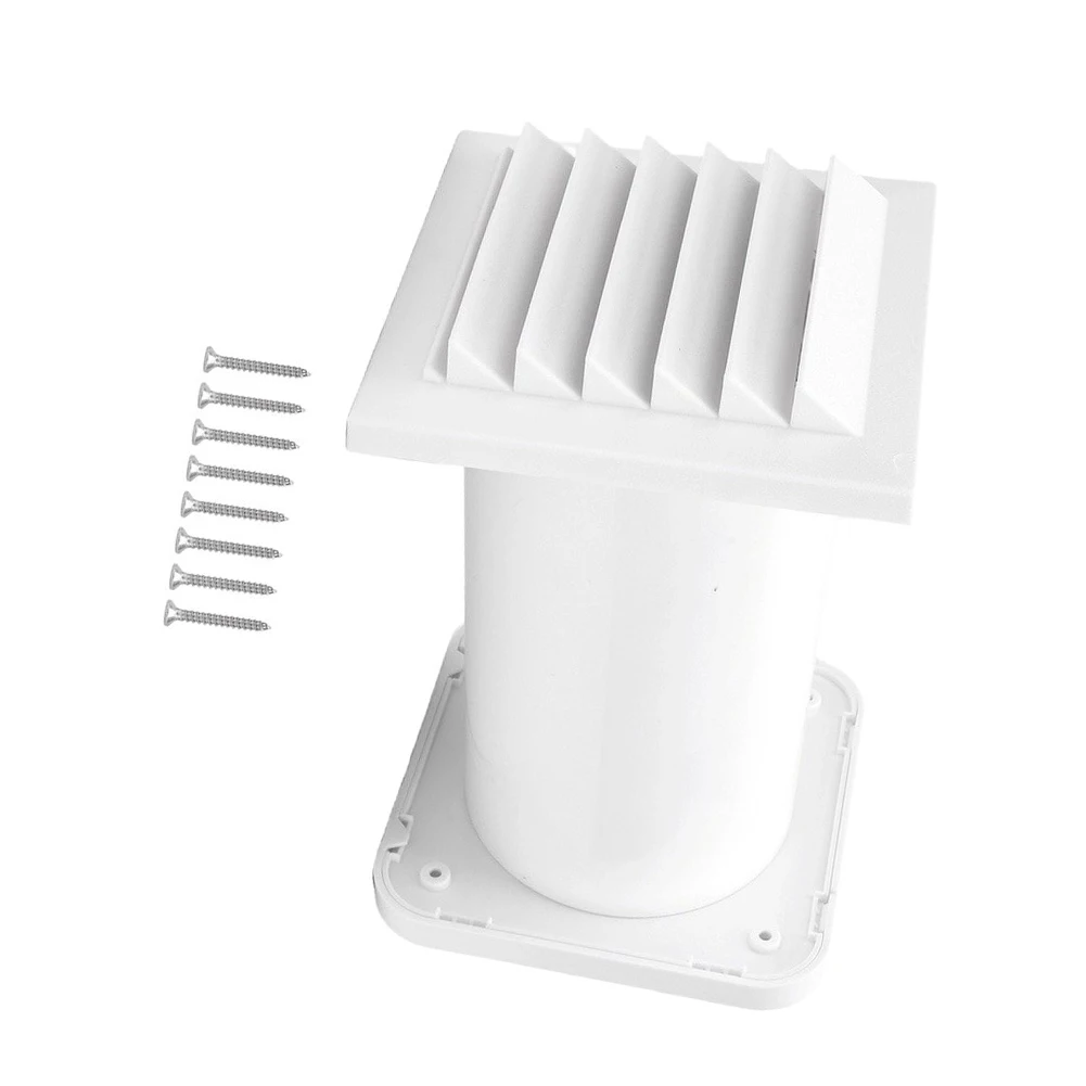 Wall Mounted Air Outlet Cap Without Power Featuring Pressure Flow Design And Weatherproof Filter For Indoor Use