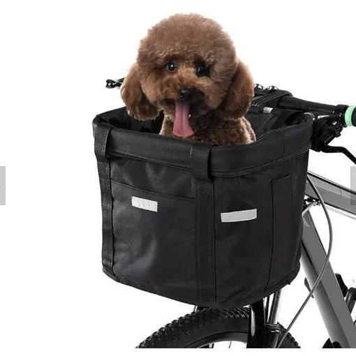 Mountain Bike Lithium Motorcycle Cycling Bicycle Basket Car Basket Cargo Trailer Car Front Bag Pet  Basket