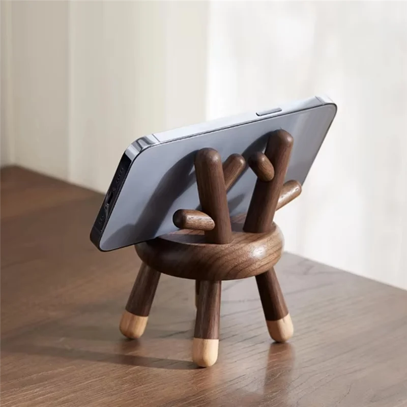 

Любимый клиент, новый милый универсальный портативный стол для мобильных телефонов из цельного дерева, настольная подставка, держатель для мобильного планшета, электронного чтения, домашнего аккумулятора