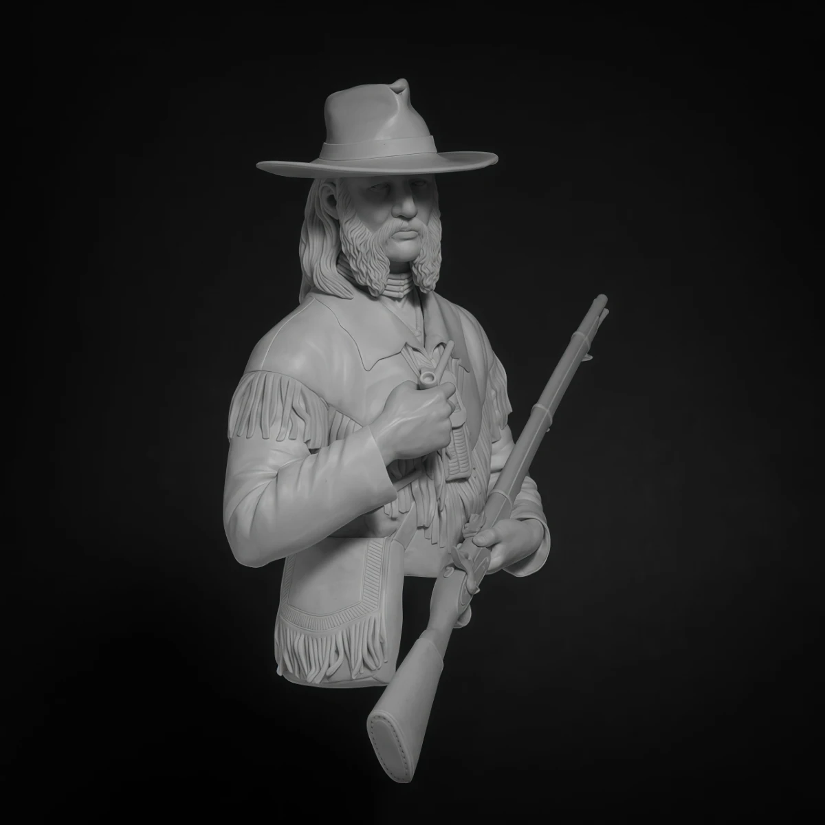 Kit de figurine demi-buste en résine 1/10, modèle non peint, de Altres' Mountain Man, GK non assemblé et non peint