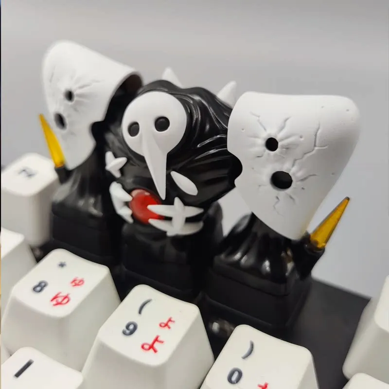Ghost Keycaps Shine RGB Costom Personalized Tcombination Point Artisan Key Caps for Mechanical Keyboard Gaming Accessories Gift