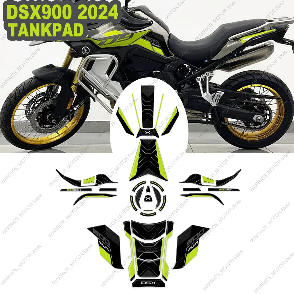 Fuel Tank Pad Stickers For Voge Valico 900DSX 900 DSX 2024 Motorcycle 3D Resin Protective Sticker Kits