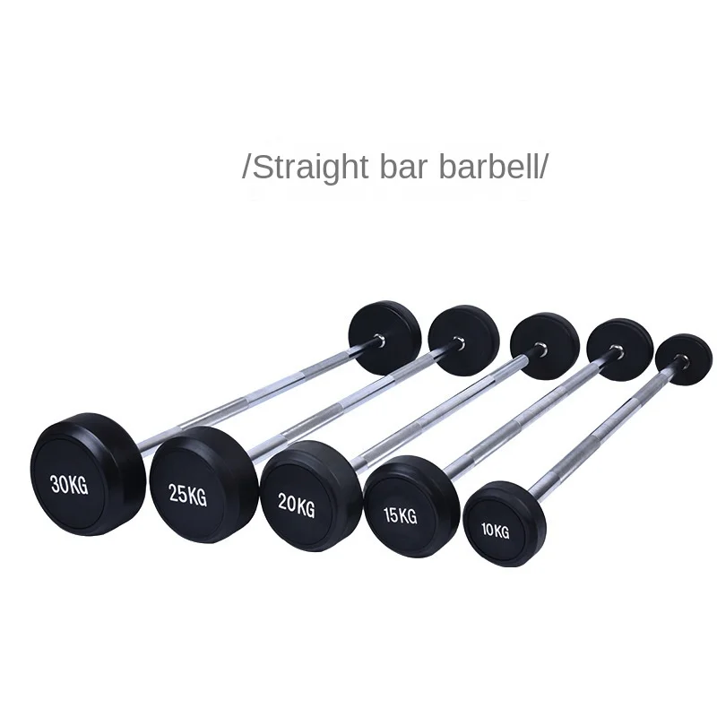 Custom Logo Black King Kong PTC-A1041 Gym Exercise Set Integrated Fixed Weightlifting Barbell-Straight Bar Curved Bar