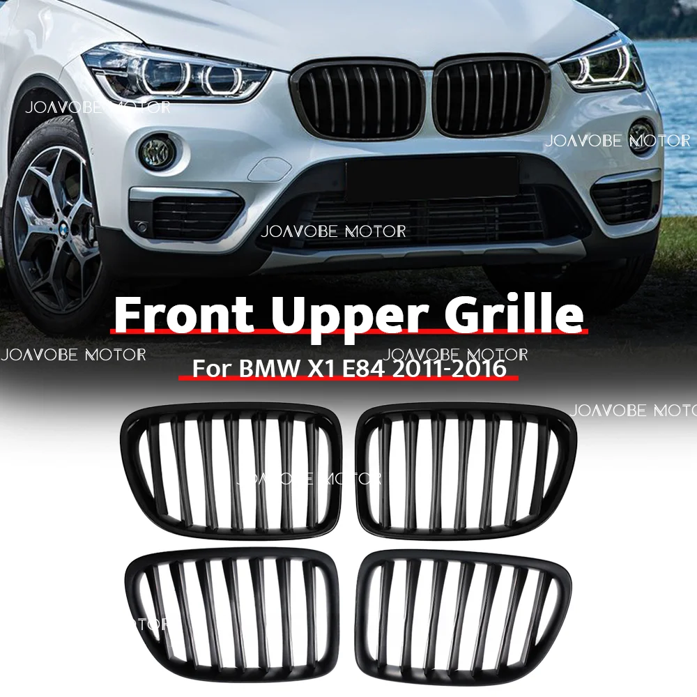 

Глянцевая черная матовая решетка переднего бампера в стиле Single Line для BMW X1 E84 2011-2016