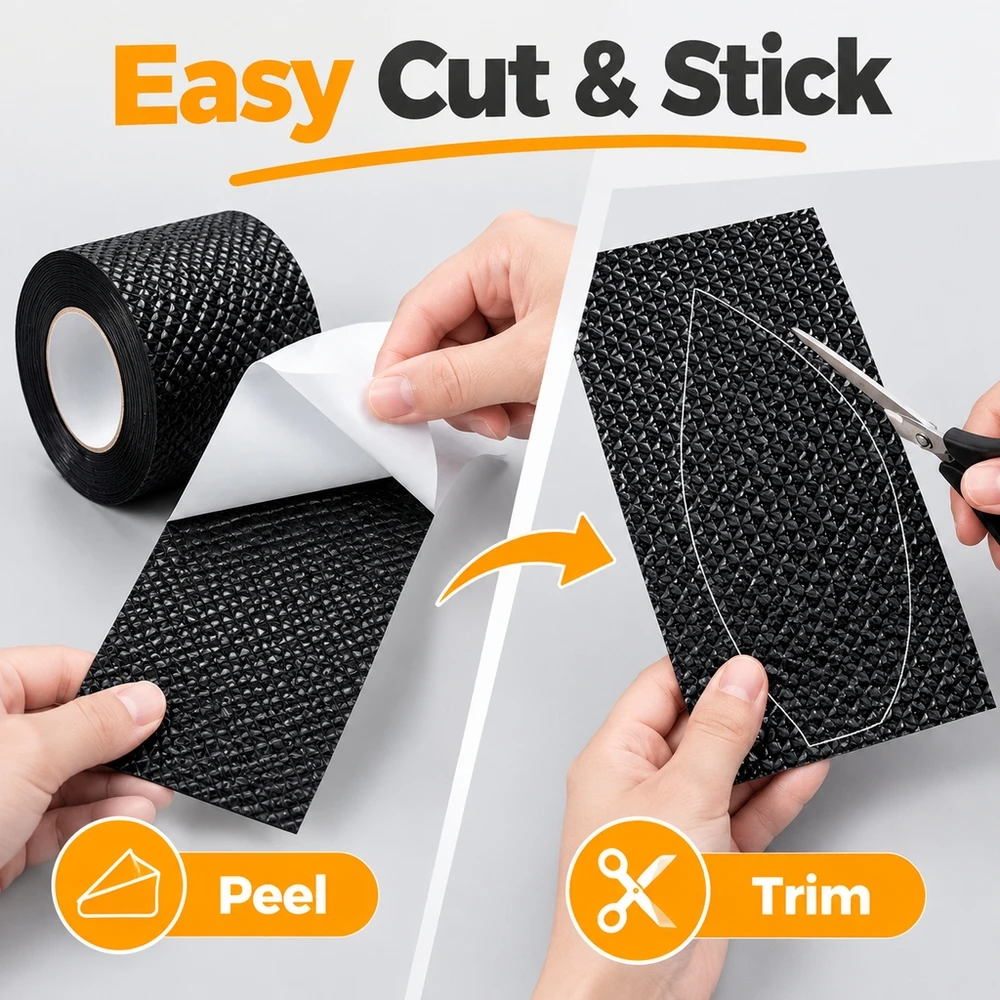 Self Adhesive Diamond Design Anti Slip Sole Tape Shoe Guard for Sneakers Dress Shoes Martin Boots Anniversary Gift - view 4