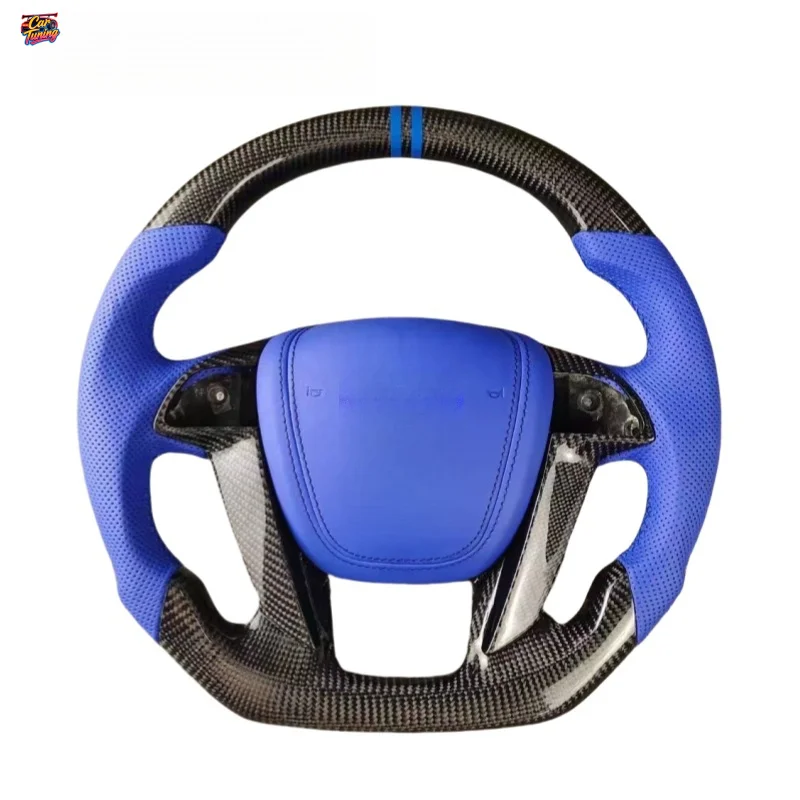 For  Honda Eighth Generation Accord Odyssey Crosstour Flat Bottomed Carbon Fiber Steering Wheel Modification and Upgrade