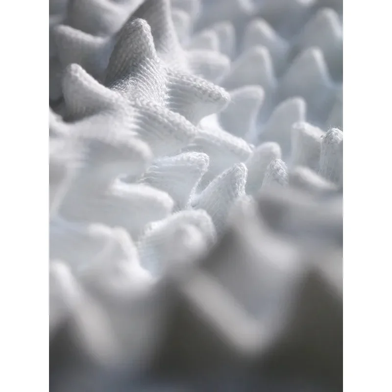 Original three-dimensional texture knitted black and white clothing fabric handmade DIY bag designer fabric