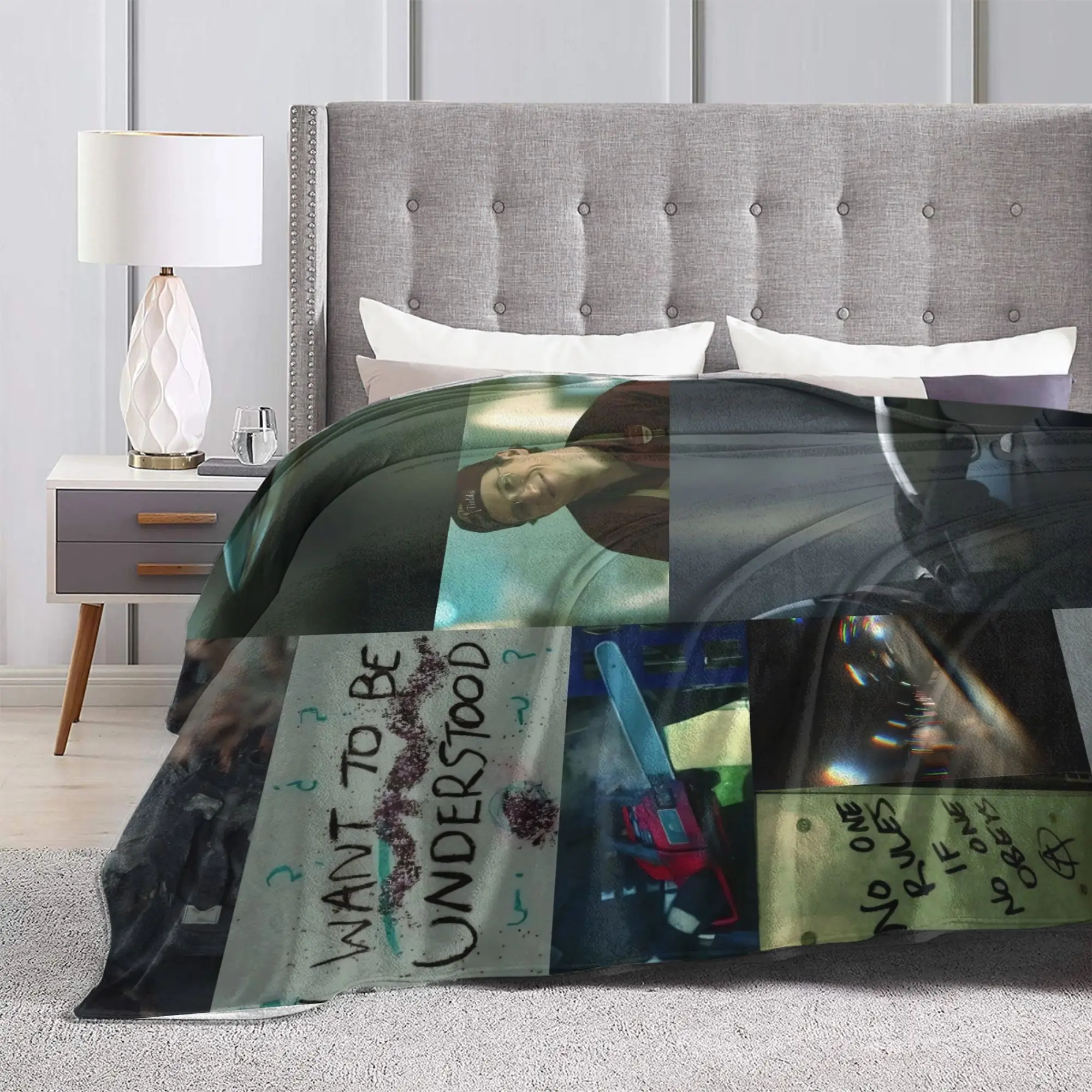 Vigilante صانع السلام الفانيلا بطانية دافئة لينة رمي بطانية لغرفة المعيشة ديكور رقيق المفرش غطاء سرير أريكة #3