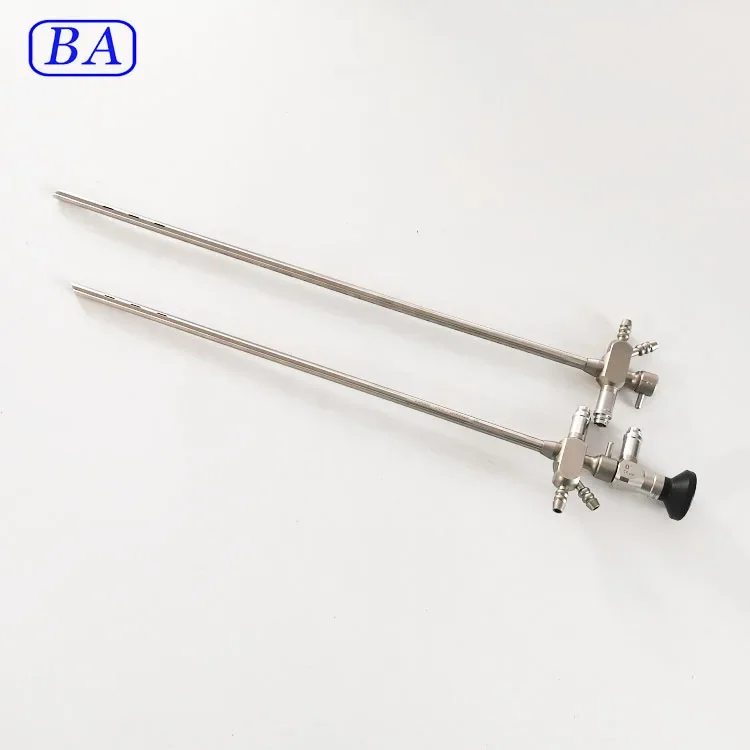 ENT rigid bronchoscope tube with fiber set