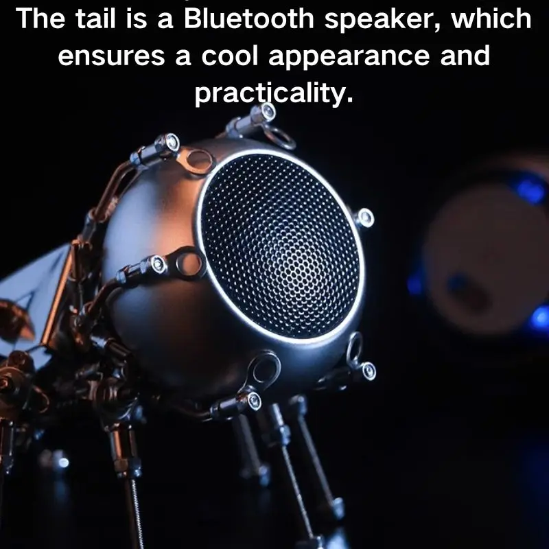 Spider 3D three-dimensional metal assembly model Bluetooth speaker desktop hand-held puzzle building blocks toy birthday gift