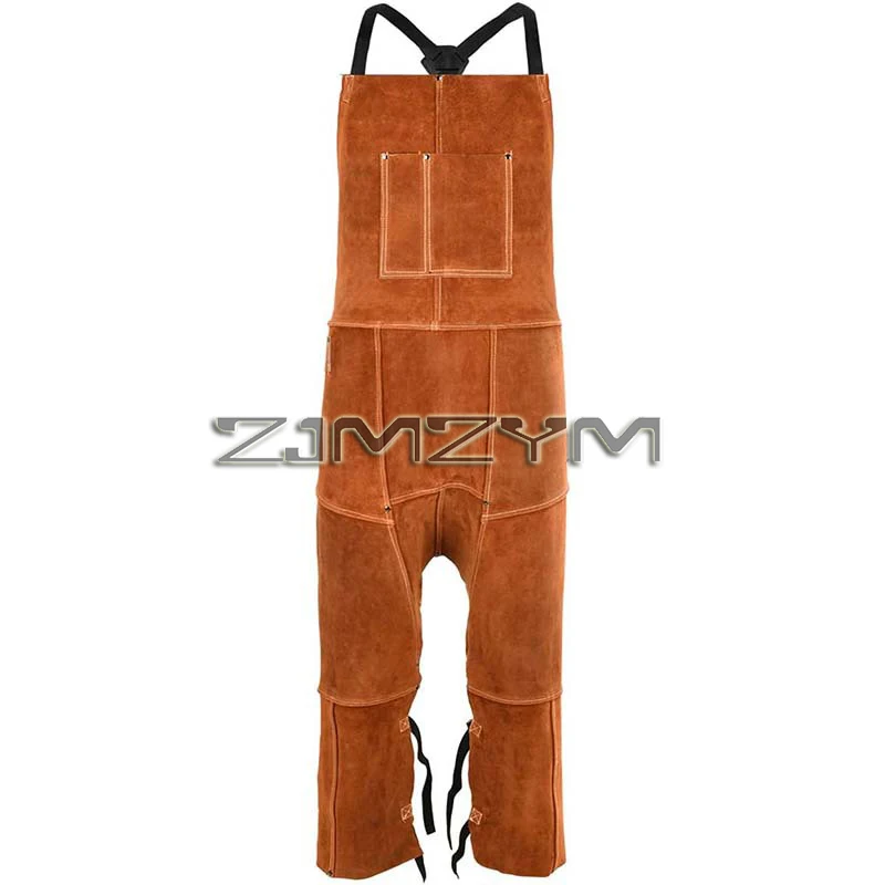 Double-face Fleece Welding Flame Retardant Clothing Wear-resistant Heat Insulation Fire-proof Welding Workwear  Jumpsuit，용접 자켓