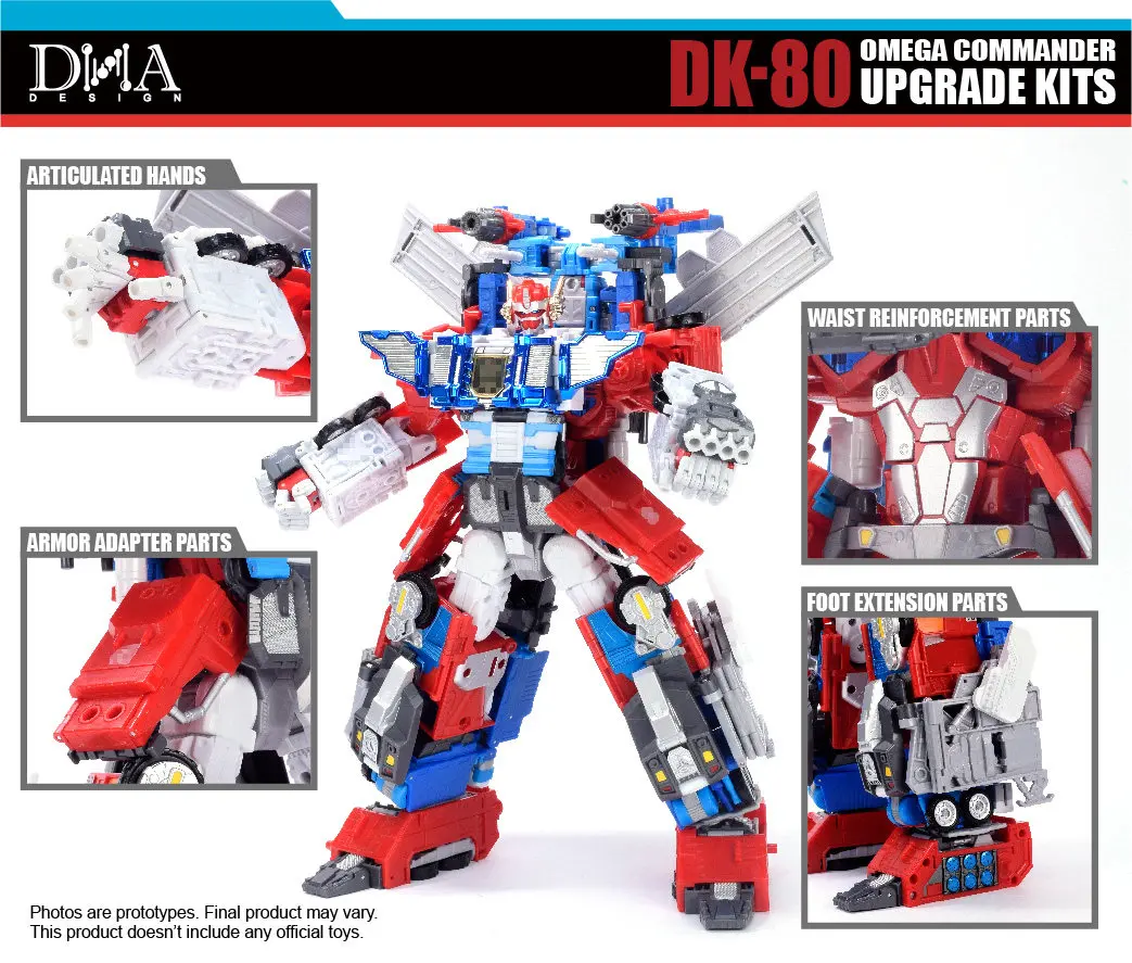 

NEW DNA DK80 Dk-80 Crowdfunding Omega Ultimate Fire Horse Pillar Transformation Toy Accessory Pack