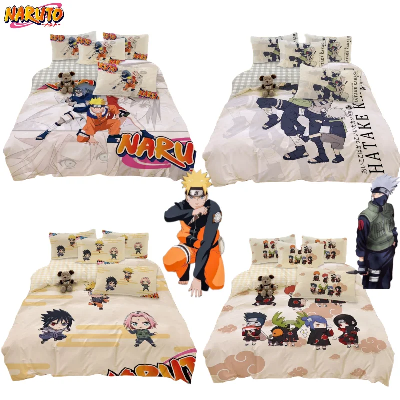 

Новый Наруто Узумаки Наруто Учиха Саске аниме периферийные устройства творческая личность мультфильм студенческое общежитие дорогой комплект постельного белья
