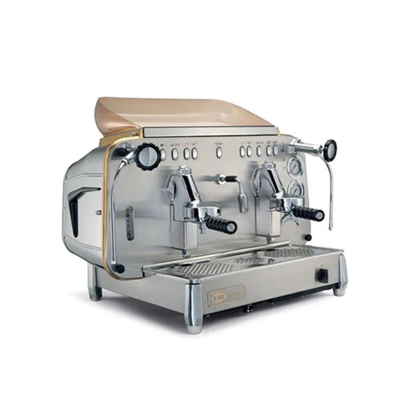 Retro double head semi-automatic electronic control espresso machine