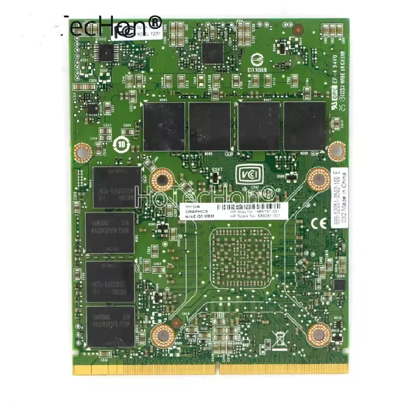 689281-001 / 665787-001 Genuine nVIDIA Quadro K4000M 4GB GDDR5 MXM Video Card N14E-Q3 for HP EliteBook 8770W Mobile WorkStation