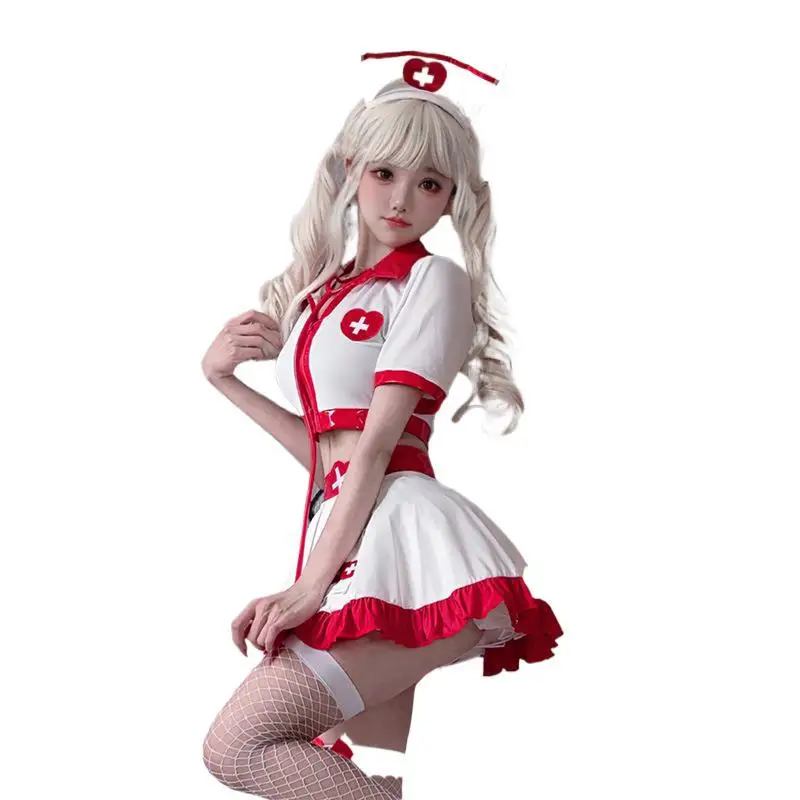 

Sexy Nurse Costume loween Adult Outfit Doctor orm Stage Performance Skirt Traditional Chinese Ethnic Women's Clothing