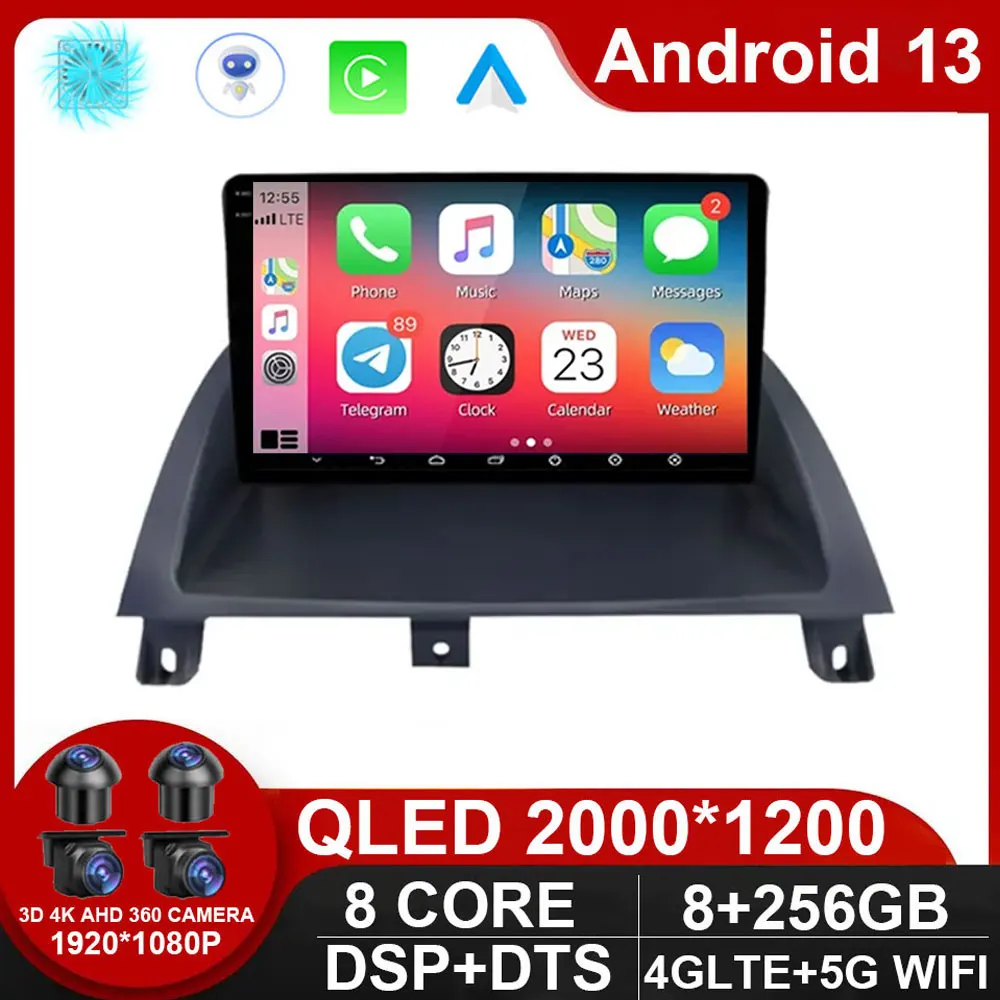 For MG 3 MG3 2011 2012 2013 2014 2015 2016 2017 - 2021 Android 13 CarPlay Car Multimedia Radio GPS Stereo Screen Video Player