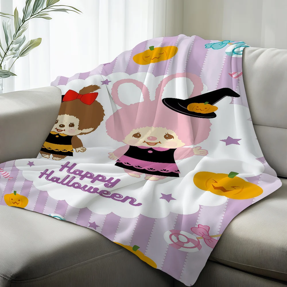 Cute Characters M-monchhichi Blanket Suitable For Sofas Beds Offices Cars Outdoor Travel An Ideal Gift For Friends Family