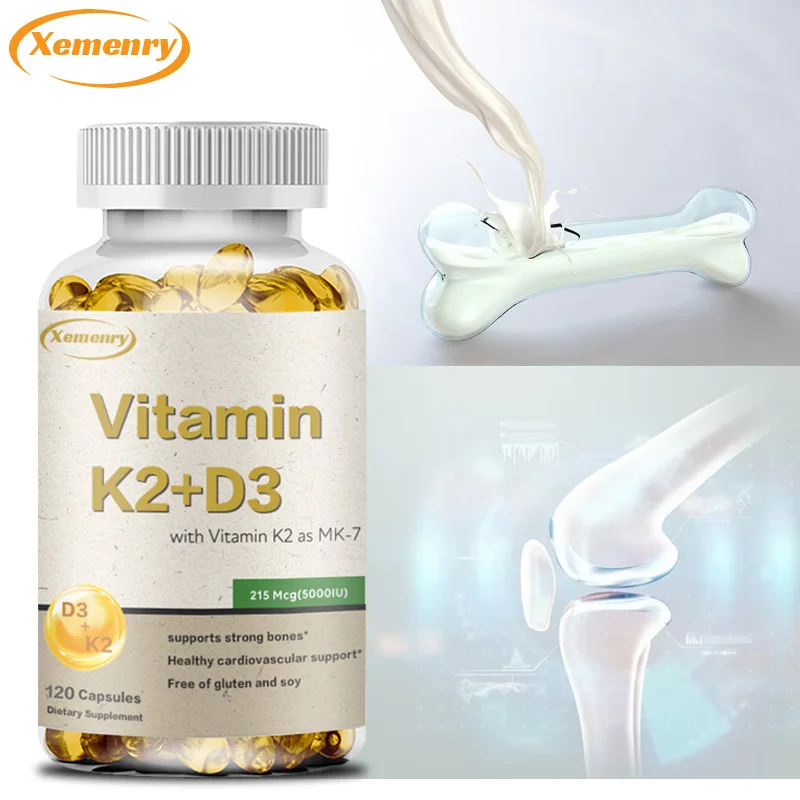 

Vitamin K2 + D3 Supplement - Support Joint, Bone and Immune Health, Promotes Calcium Absorption