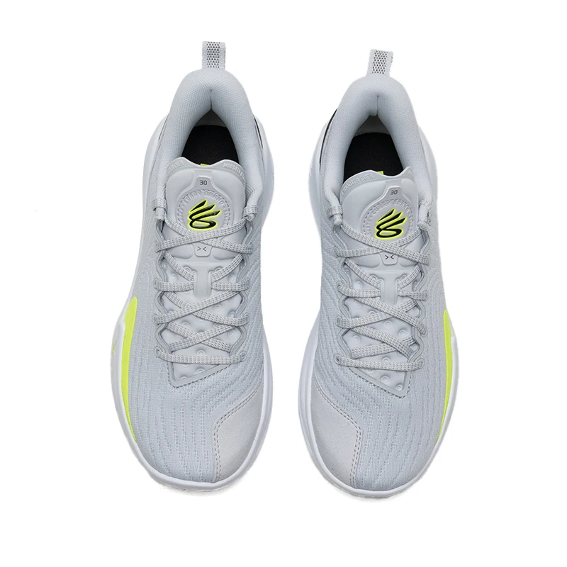 Under Armour Authentic Basketball Shoes 3027629-100 Grey Mid Top UA Flow Cushioned Sneakers