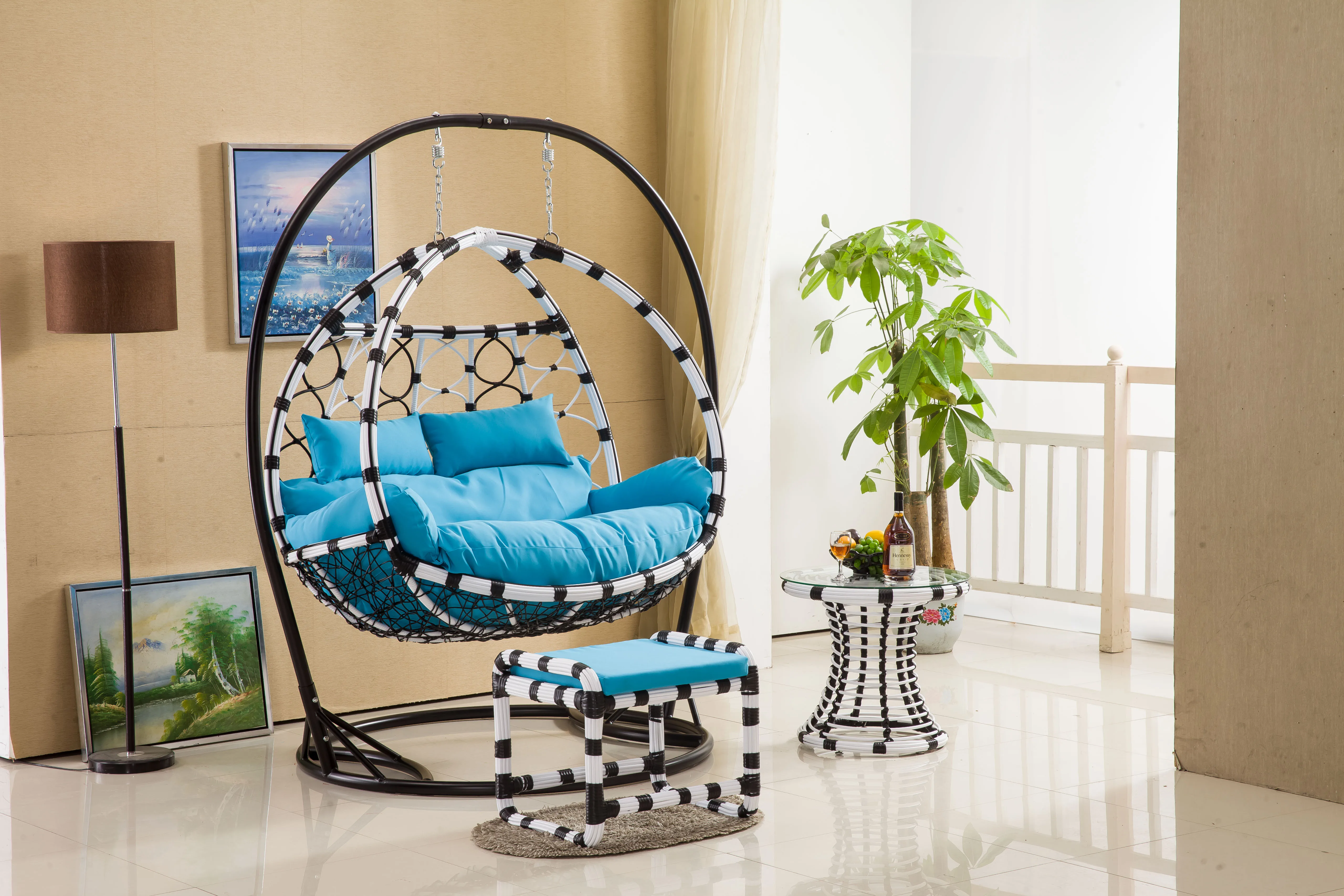 xx-Silla Columpio Doble Darwin - Outdoor Furniture Darwin reseña y precio