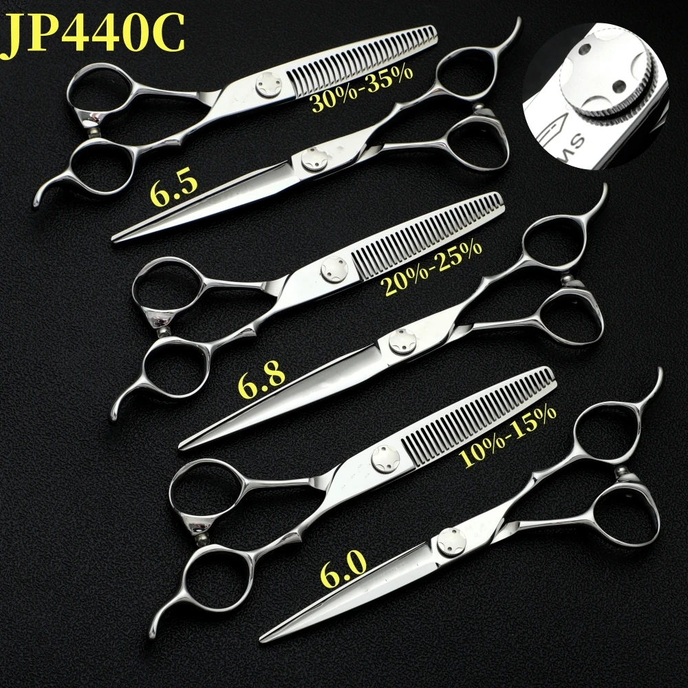 Professional Salon Barber Scissors Multifunctional thinning scissors  Hairdressing Tools Accessories JP440C 4-5-7inch