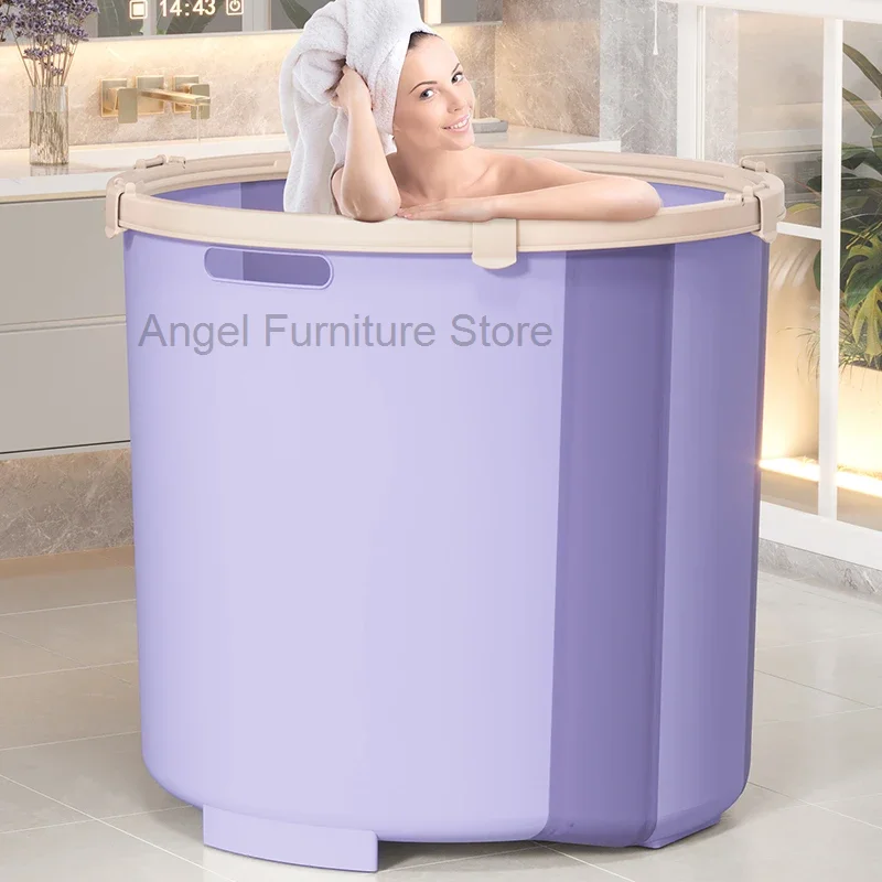 Standing Drainer Sit Bathtubs Childre Large Women Hot Portable Bathtubs Adults Bucket Baignoire Pliable Adulltes Home Furniture