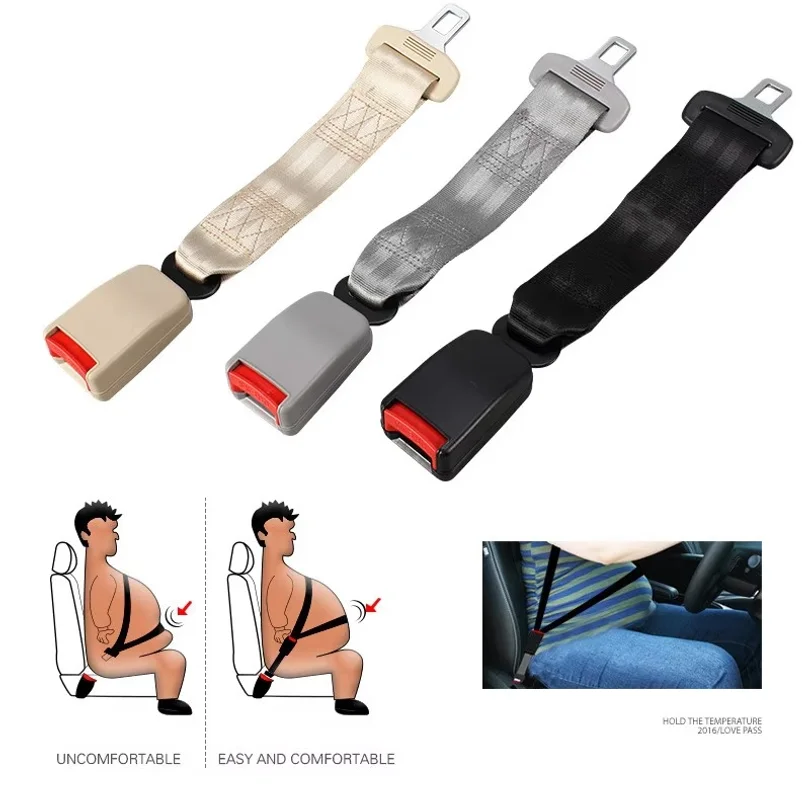 Universal Car Seat Belt Extender Cover Safety Belt Extension Plug Buckle Seat Belt Clip Extender Cover Auto For Pregnancy Fatty