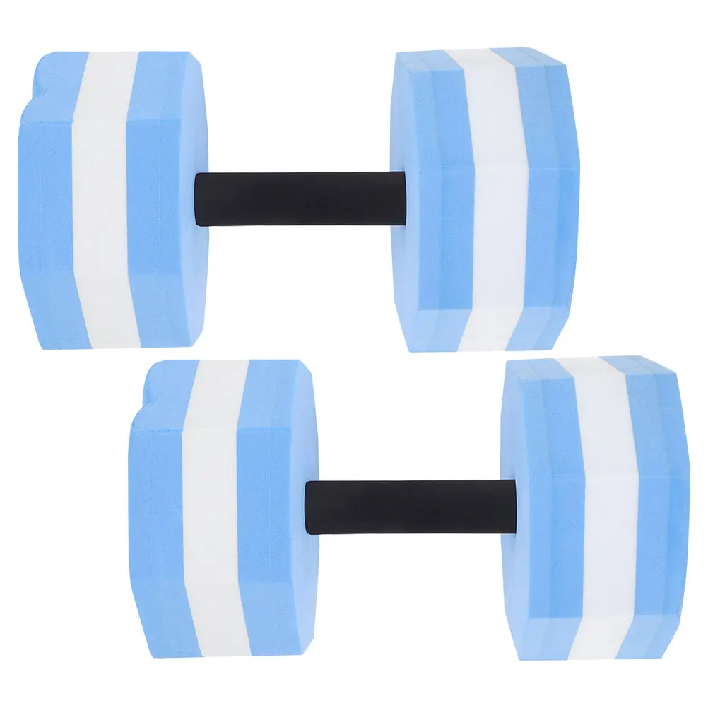 

2pcs Water Dumbbells EVA Pool Exercise Barbells Aerobics Equipment Fitness Sports Adjustable Dumbbells Water Weights