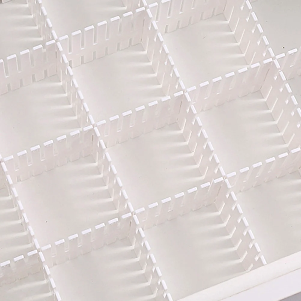 8 szt. Plastikowe przegródki do szuflad, regulowane organizery DIY, podziałki do przechowywania w domu i organizacji szuflad