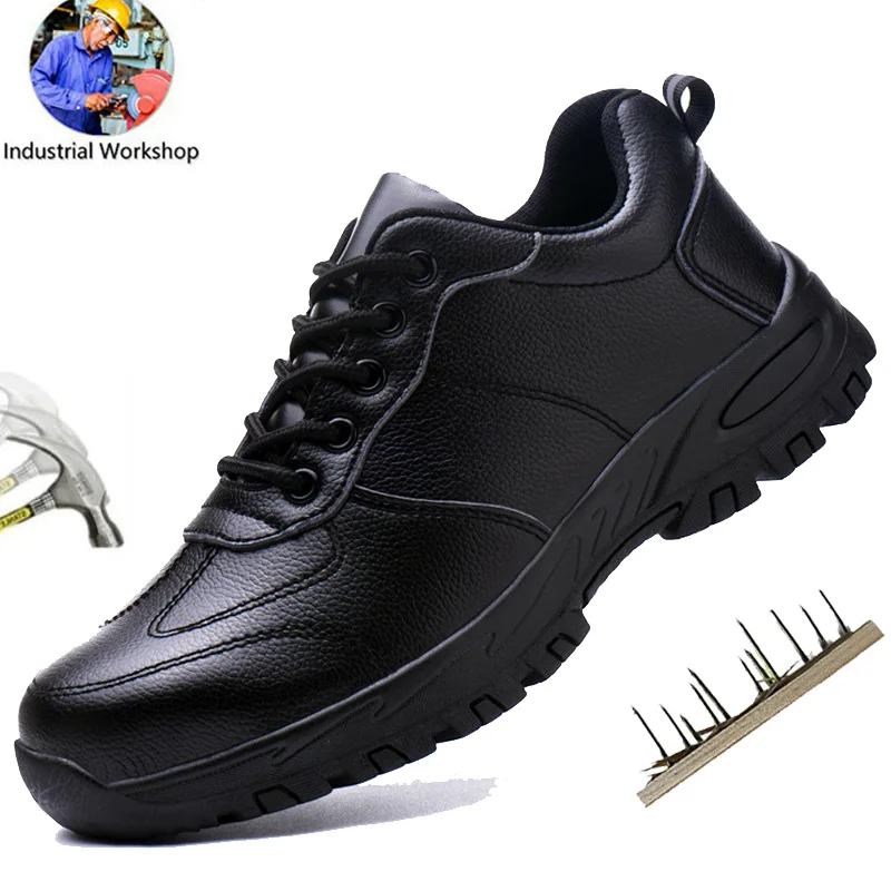 Safety Shoes Men Work Shoes Lightweight Steel Toe Sneakers Free Shipping Industrial Protection for the Feet Waterproof Boots