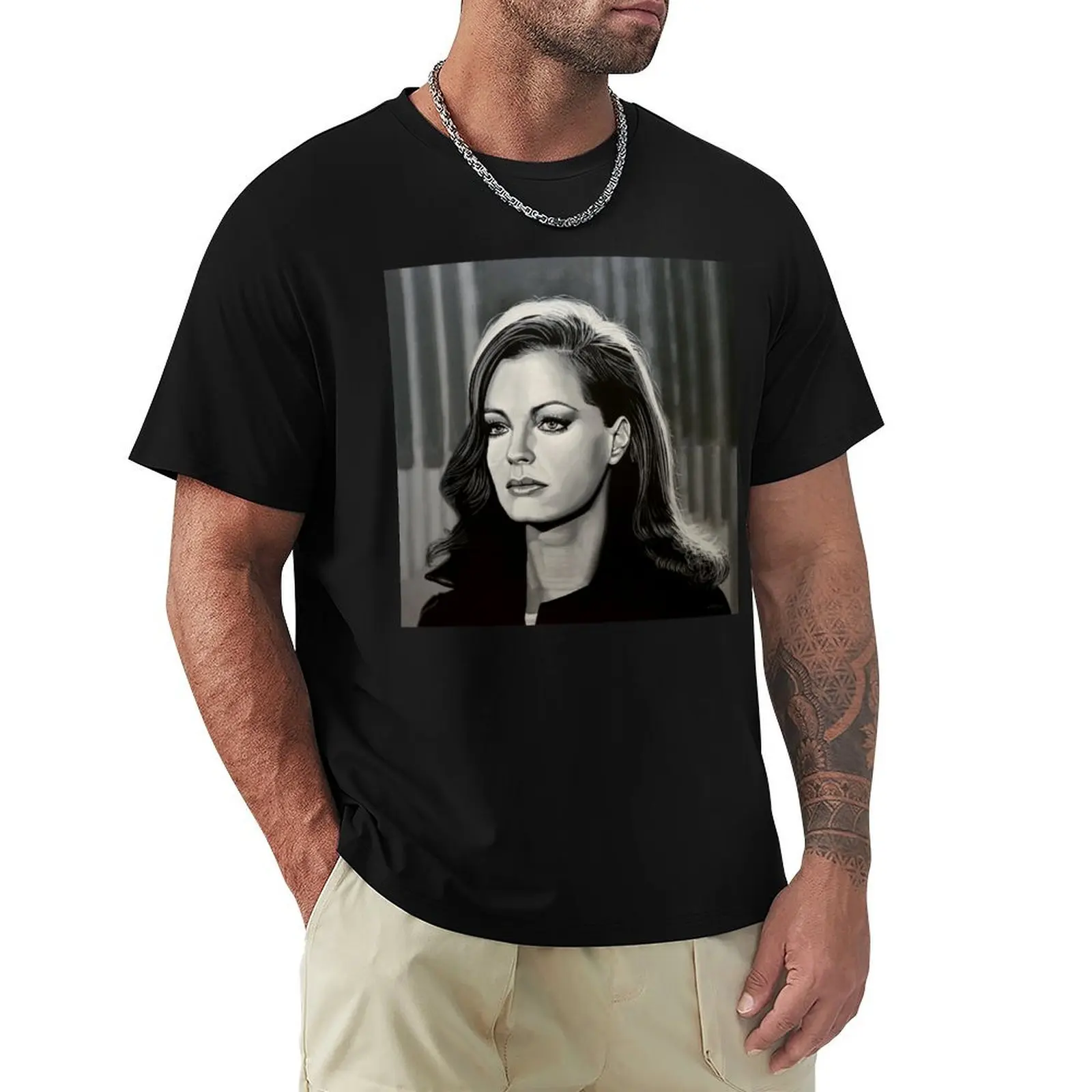 Romy Schneider Painting T-Shirt quick drying funny costumes funny meme t-shirts blue lock compression shirt men