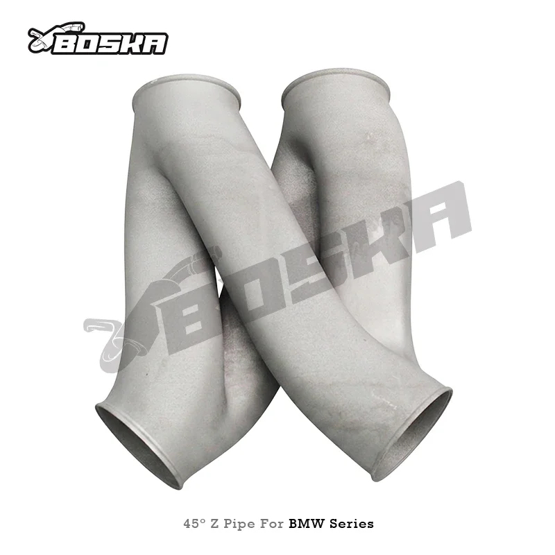 45° SS Z/X/Shunt Exhaust with 3D Printing, Compatible with BMW G90/F90/X7, Boska Racing, Sizes 2.5/2.76/3/3.5 Inch