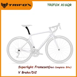 TRIFOX Official Carbon Fiber Bike Frame Ultralight Quick Release BB68 DI2 700C Road Racing Bicycle Frameset X16QR