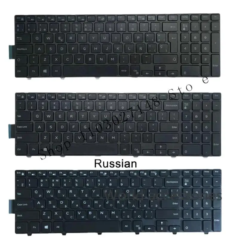 

Новая латинская/испанская/американская/русская клавиатура для Dell Inspiron 15 3541 3542 3543 5542 3550 5545 5547 3551 3552 3559 3565 3567 #