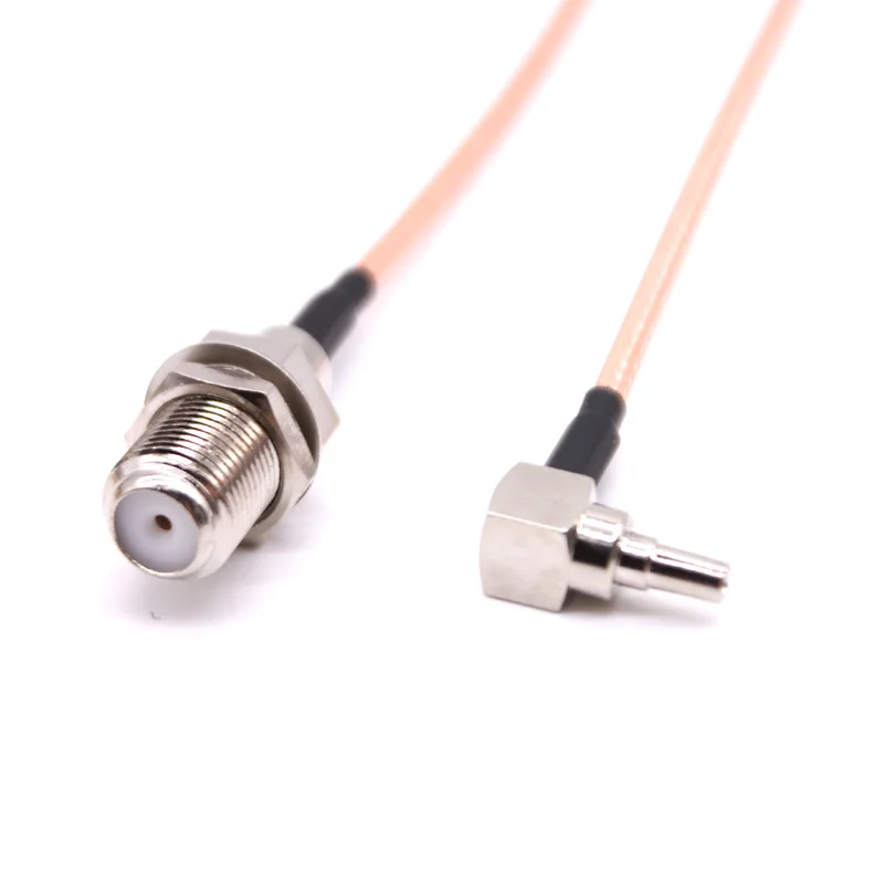 Imagem -02 - Cabo f para Crc9 Fêmea 100 Peças Ângulo Reto para Huawei 3g 4g Cabo Usb Envio Rápido