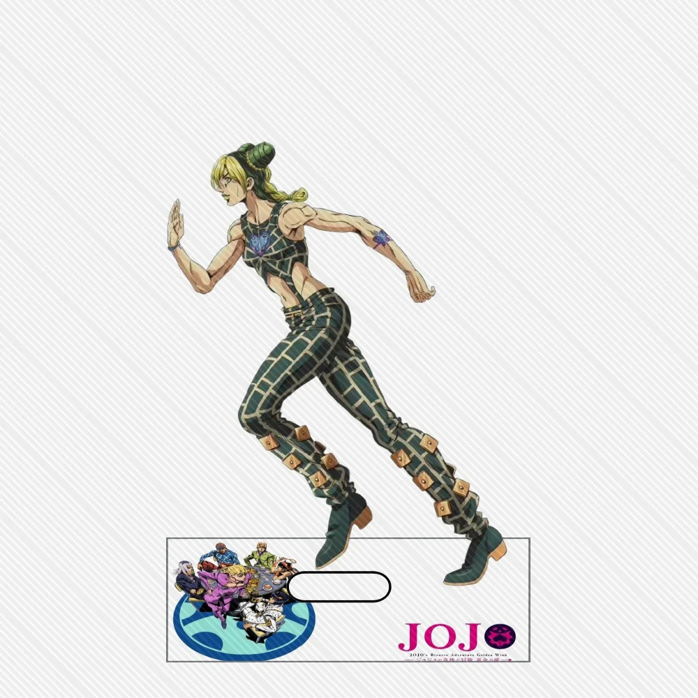 15CM Anime jojo Acrylic Keychain Stand Model Characters Ornament Accessories Good Gifts
