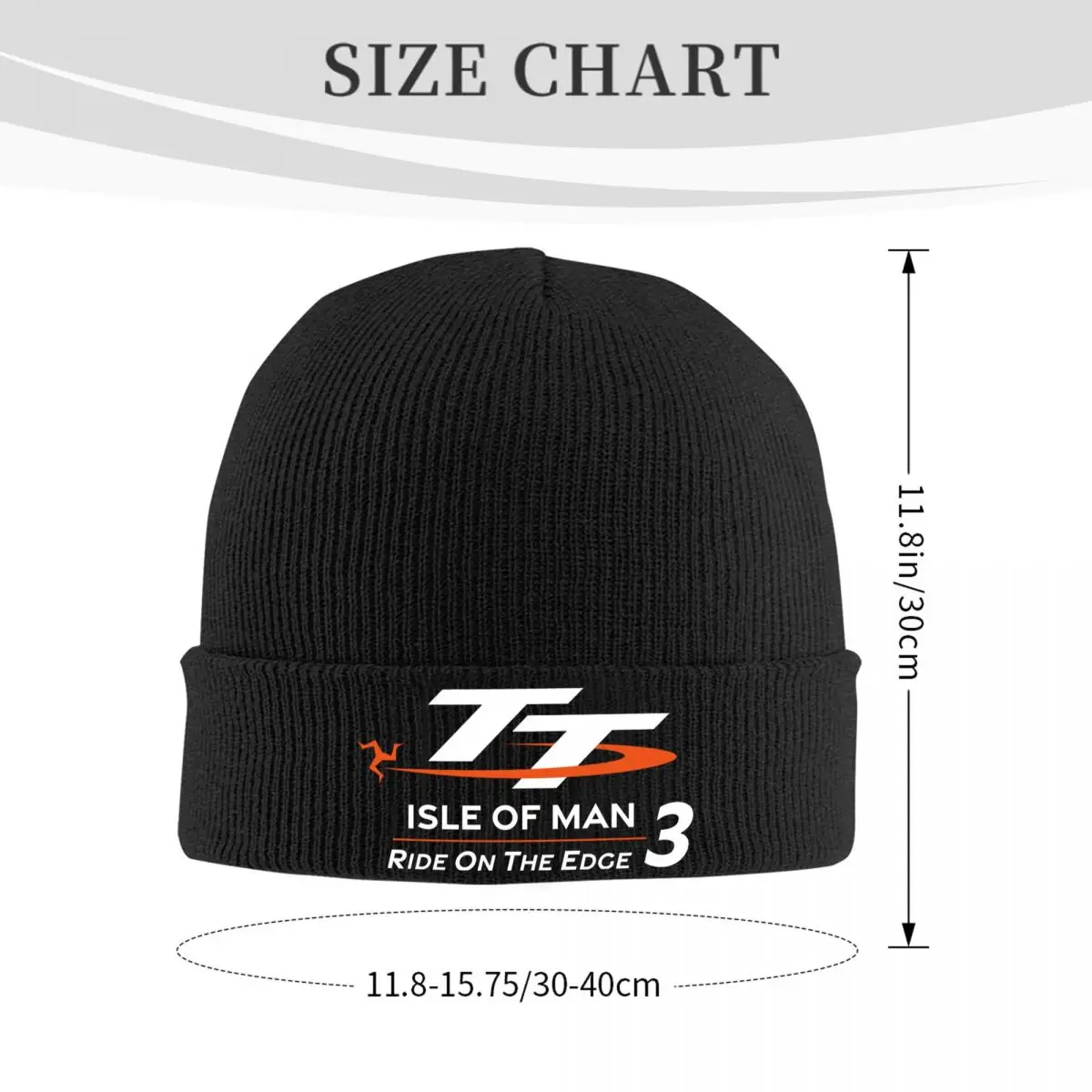 TT3 Isle Of Man TT motocyklowy wyścigowy akcesoria czapka z ciepłą dzianinową z żeberka dla Unisex czapki z dzianiny czapek czapek