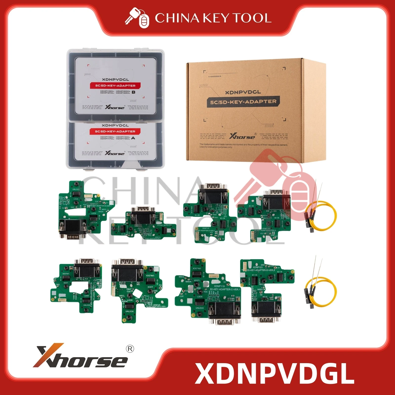 

2026 Xhorse XDNPVDGL MQB 5C/5D Dedicated Adapter Set work with Key Tool Plus/ Multi Prog
